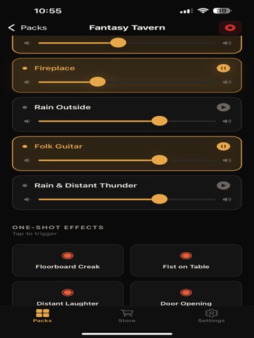 AmbientDM - Soundboard for DMs iPad screenshot