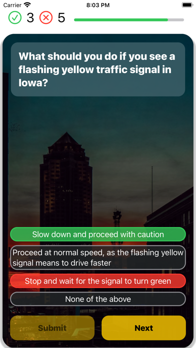 Iowa DMV Practice Test 2025 Screenshot