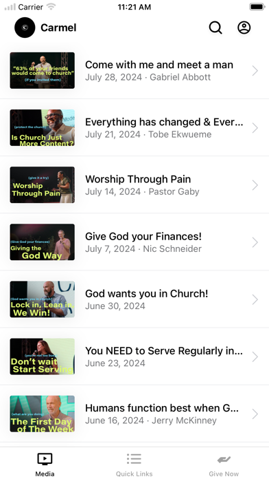 Carmel Church San Diego Screenshot