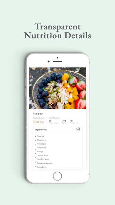 Basiligo Meal Plan Screenshot