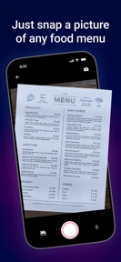 Nellie - AI Menu Scanner screenshot