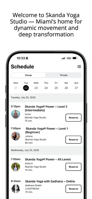Skanda Yoga Studio Miami screenshot 2