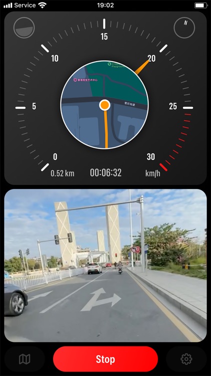CycleHUD - speed route tracker
