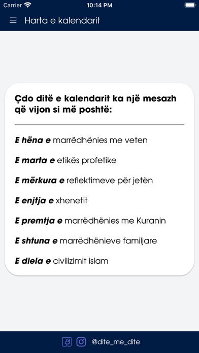Kalendari Ditë më Ditë Screenshot