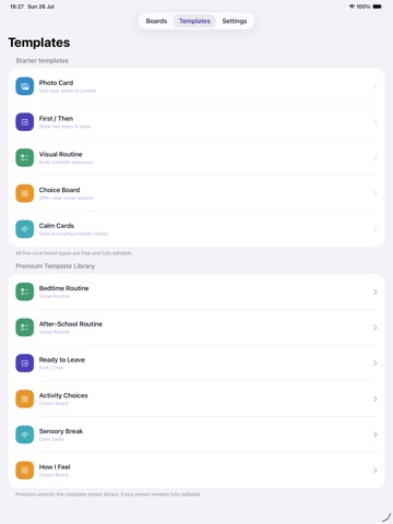 Visual Schedule: PictoCue iPad screenshot