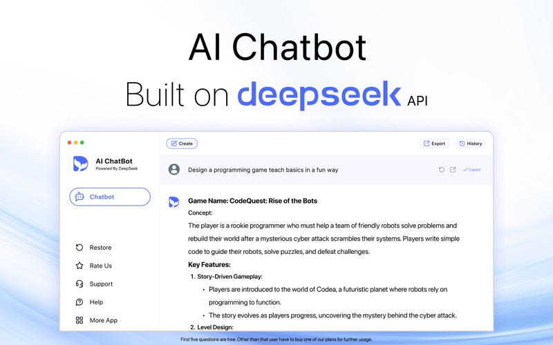 Screenshot #1 pour Think AI: Ask Chatbot Anything