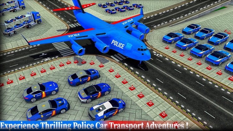 Police Car Transporter Game 3D