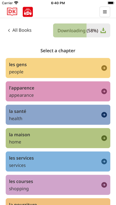 DK Bilingual Visual Dictionary Screenshot