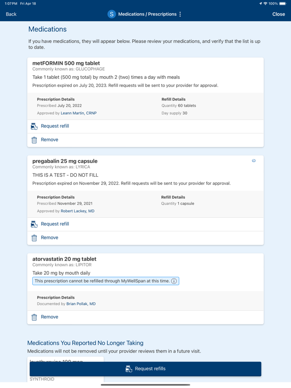 WellSpan iPad screenshot 3 - Medical app