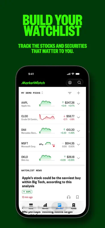 MarketWatch - News & Data screenshot 4 of 7