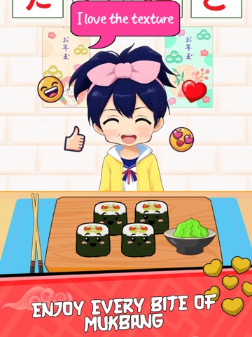 Sushi Mukbang Asmr Eating iPad screenshot
