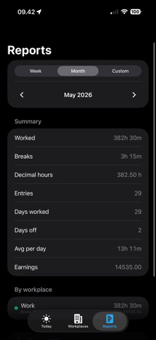 Timesheet - Work Hours Tracker screenshot