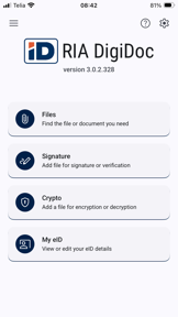 RIA DigiDoc screenshot