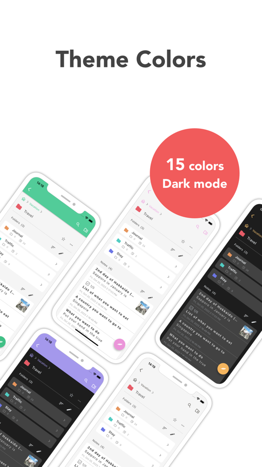 #3. Nested Folder Notes: CrumbNote (iOS) 由: YUUSUKE SASOU