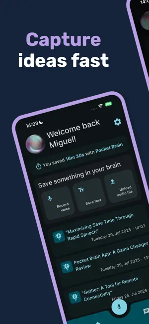 Pocket Brain – AI Second Brain screenshot 1