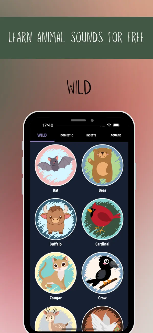 Screenshot #2 pour Animal Sounds & Insects 90+
