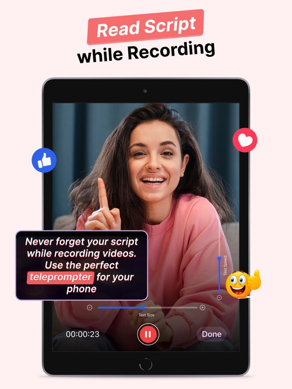 Teleprompter: AI Script prompt