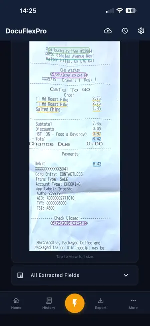 Receipt Scanner: DocuFlexPro screenshot 2