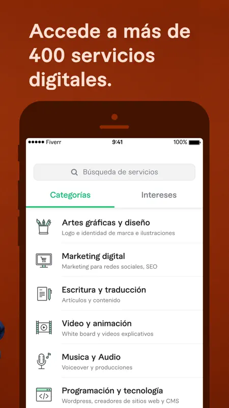 Fiverr - Servicios freelance screenshot 4 of 8