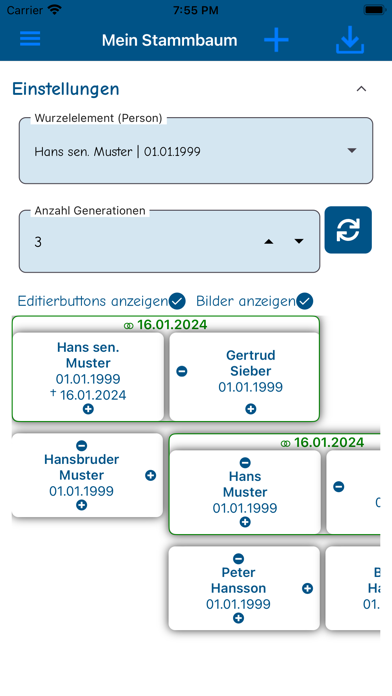 Mein Stammbaum Screenshot