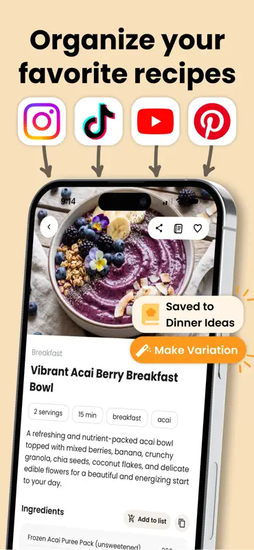 Healthy Recipes Maker・Tastebot screenshot 3 of 8
