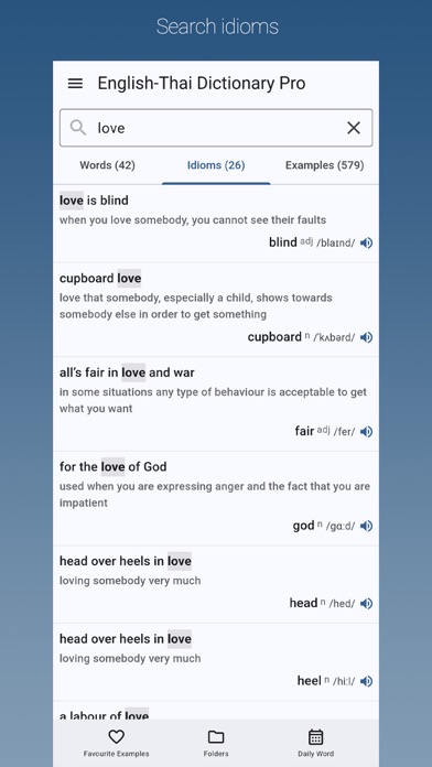 English-Thai Dictionary Pro Screenshot