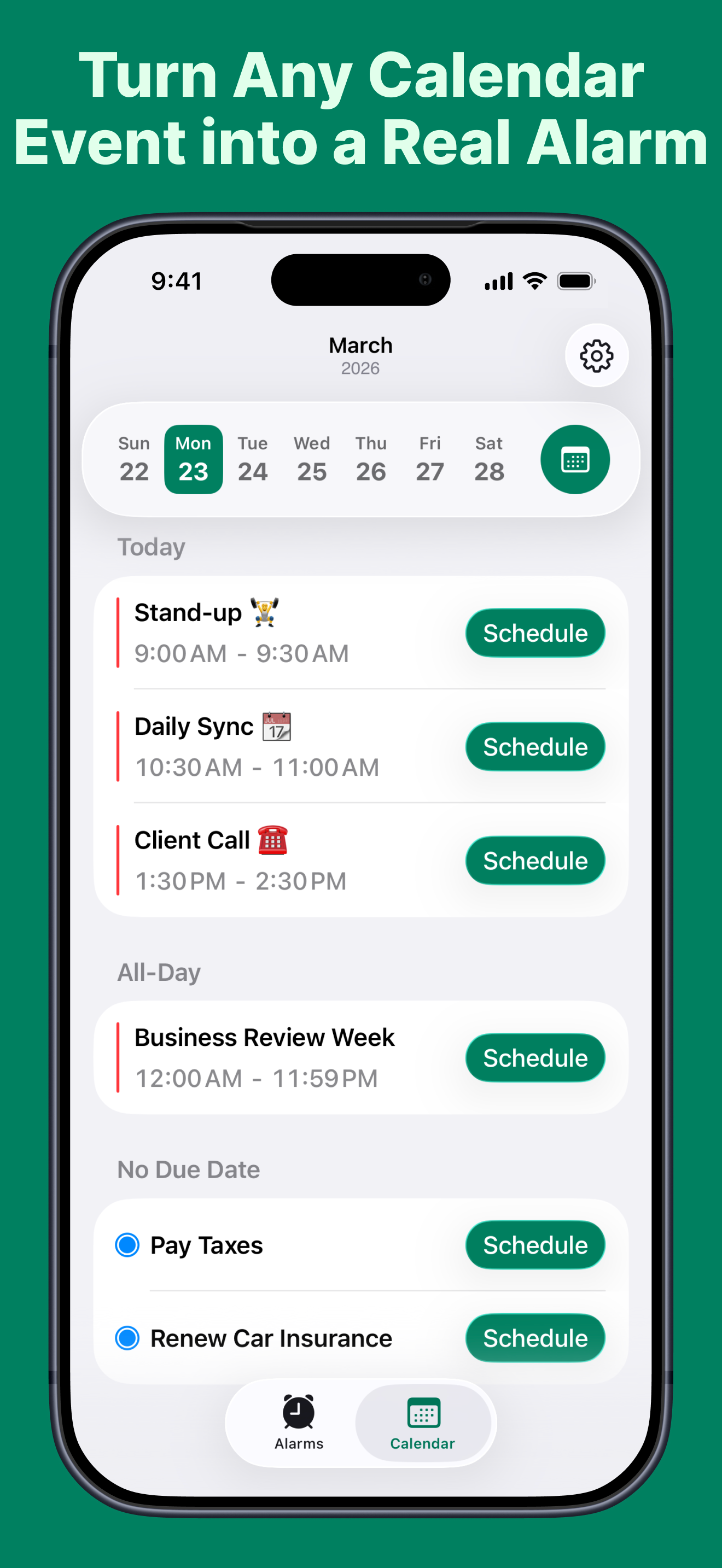 Alarmate: Date Alarm Clock screenshot 4