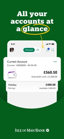 Isle of Man Bank iPhone screenshot