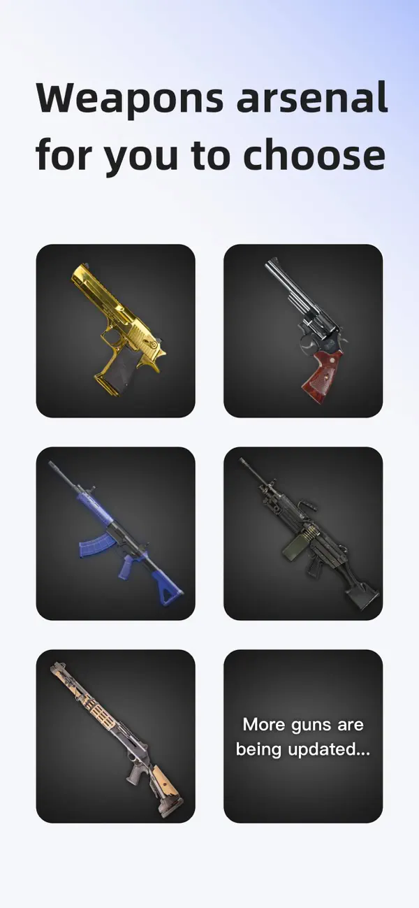 Screenshot #3 pour Gun Simulator Shooting Games