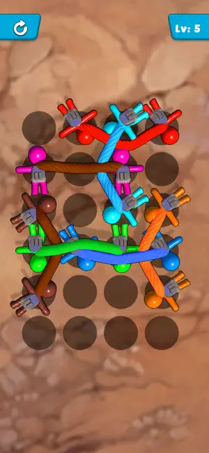 Rope Jam 3D - Blast Pin Puzzle screenshot 1