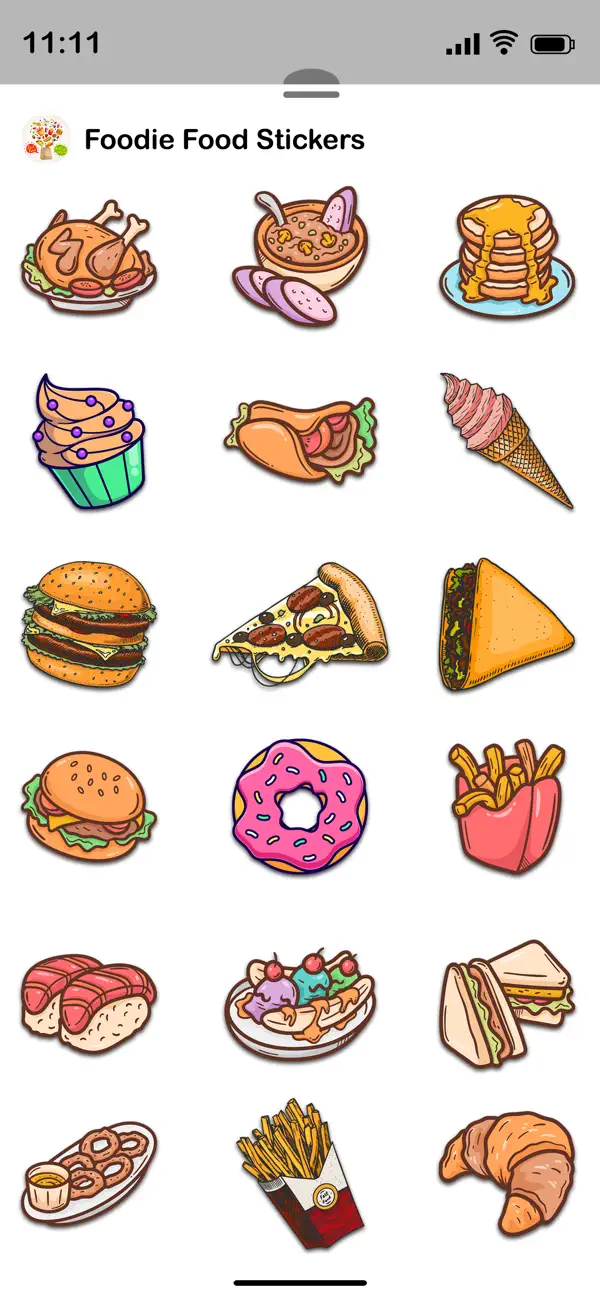 Screenshot #3 pour Foodie Food Stickers
