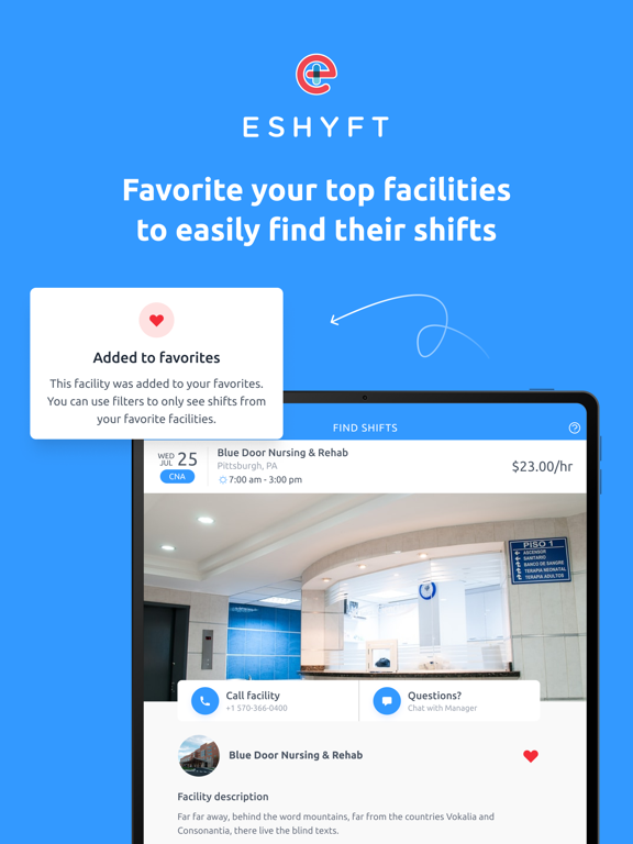 ESHYFT - Per Diem Nursing iPad screenshot 8 - Medical app
