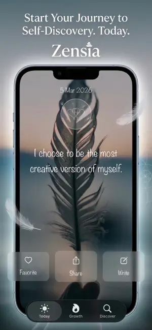 Zensia: Mantra & Mood Tracker screenshot 1
