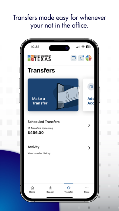 CUTX Business Banking Screenshot