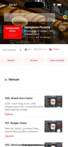 Mangleren Pizzeria App screenshot #1 for iPhone