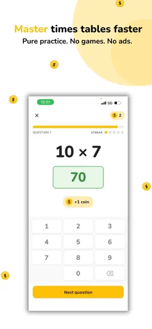 Times Tables: MathMind screenshot 1