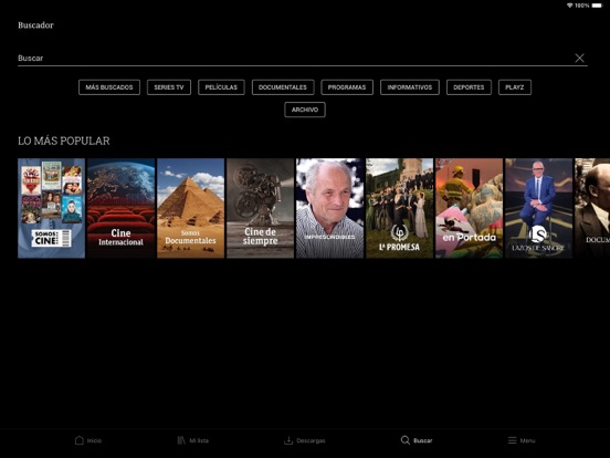 RTVE Play iPad app afbeelding 5