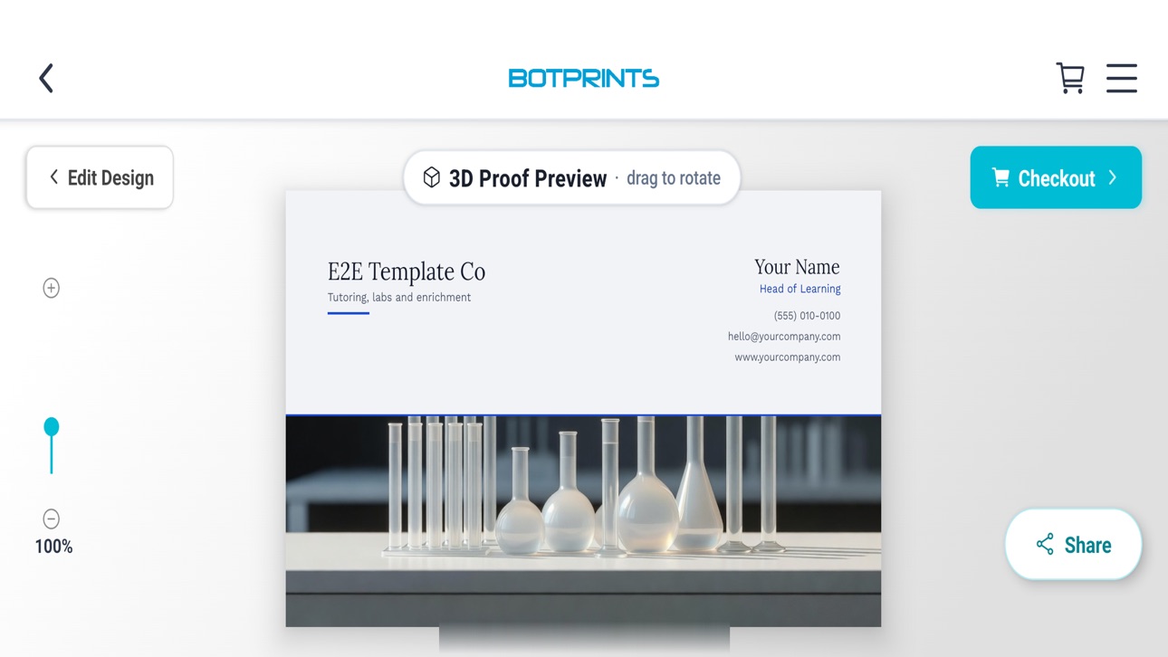 Screenshot 3 of BotPrints: Business Cards