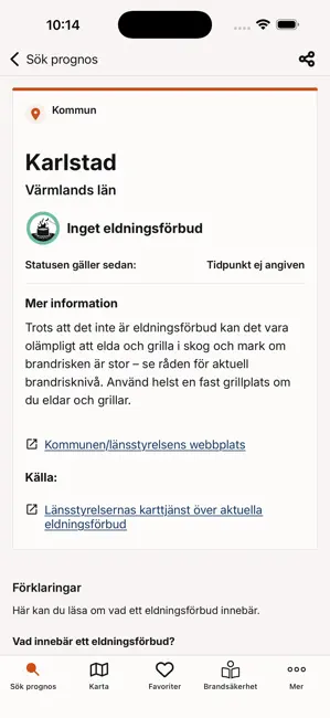 Brandrisk Ute iPhone screenshot 3