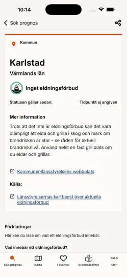 Screenshot von Brandrisk Ute auf dem iPhone 3