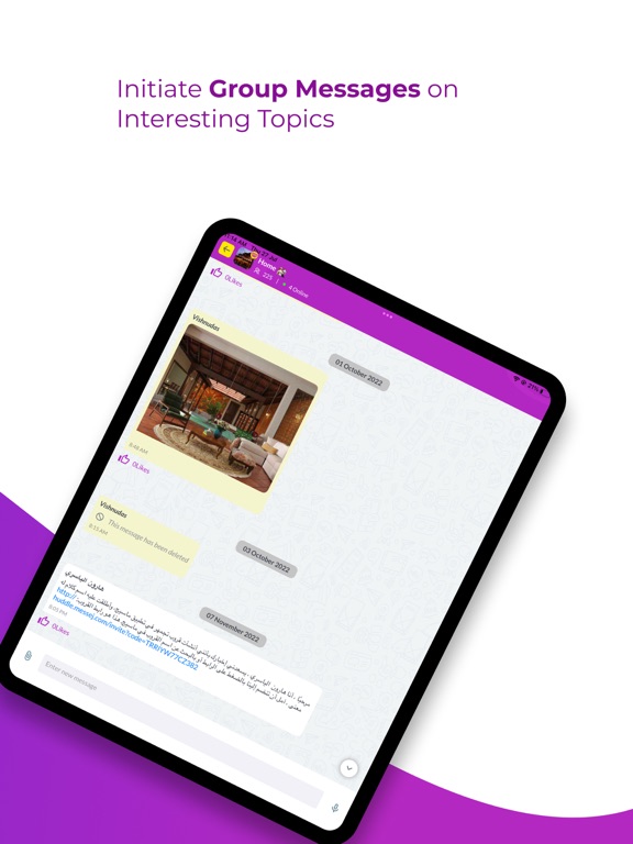 Flashat iPad screenshot 4 - Social Networking app