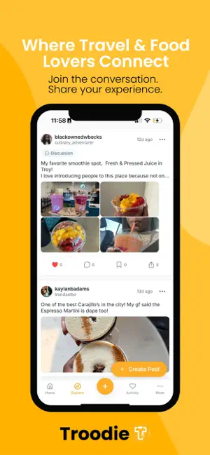 Troodie screenshot 1