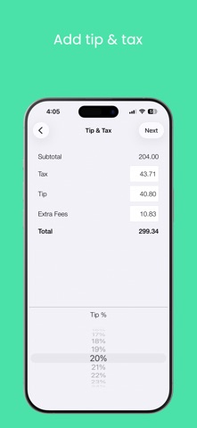 Forkit - Bill Splitting iPhone screenshot