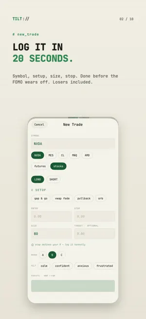 Trading Journal Tracker : TILT screenshot 2