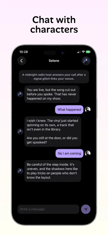 Poli - AI Chat & Stories screenshot 2 of 5