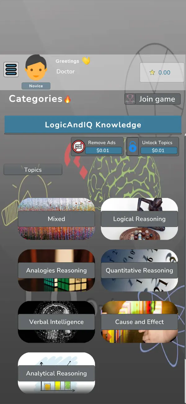 Screenshot #1 pour Logic IQ Quiz