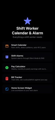 Shift Worker Calendar & Alarm screenshot