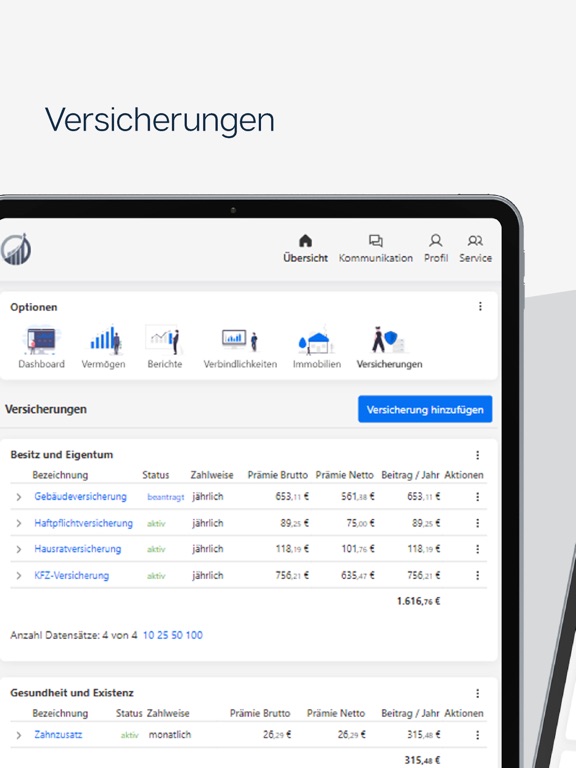 topfonds iPad screenshot