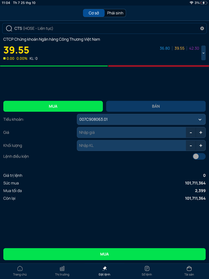 #2. VBSE iTrade (iOS) 由: VIETNAM BANK FOR INDUSTRY AND TRADE SECURITIES JOINT STOCK COMPANY