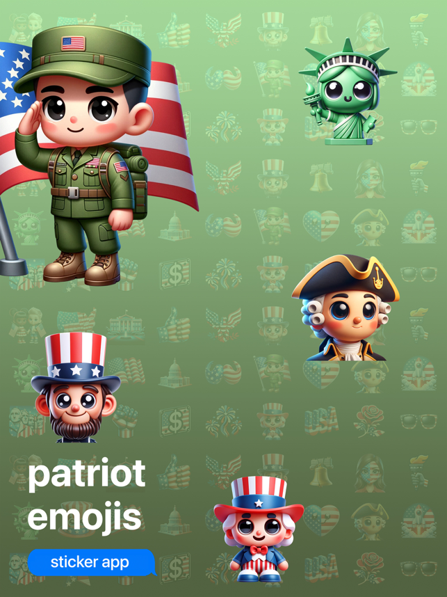 ‎Patriot Emojis Screenshot